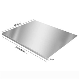 Cutting Boards, Extra Large Stainless Steel Chopping Board, Baking Board, Heavy Cutting Board For Kitchen，Pastry Board For Meat，Vegetables， Bread, Cutting Mats (Size : 80X50cm)