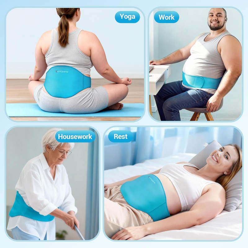 Extra Large Back Ice Pack for Lower Back Pain, Sciatica