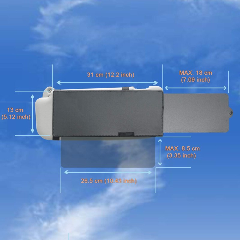 Car Visor Extender WANPOOL Visor Sunshade Extender with See Through