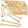 SUPVOX 50pcs Reusable Golf Ball Tees Bamboo Golf Spikes Replaceable