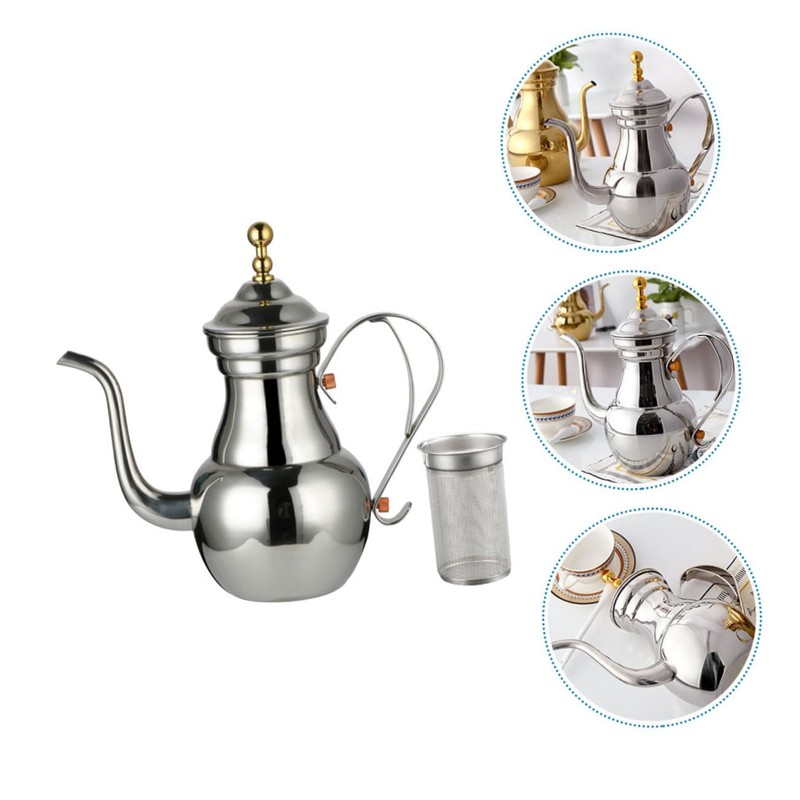 MAGICLULU Stainless Steel Pot Filter Tea Kettle Court Pot Multi-Function