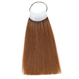 BUMMSEVEN Color Test Human Hair Bundles Swatch 100% Natural Remy Human Hair, About 20cm Length, Tone Level 4 Medium Brown