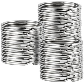 MAQIHAN 200pcs Key Ring - Metal Key Chain Ring for Keychain of Home Car School Office DIY Crafts Dog Ring and Other Keys Attachment 1 Inch