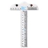QUETTO 6-Inch Acrylic Clear T-Square Ruler-Transparent T Ruler for Crafting