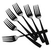 Uumitty Set of 12 Pieces Stainless Steel Dessert Forks, Small