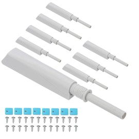 PATIKIL Magnetic Push Latches, 8 Pcs Push to Open Door Latch Cabinet Hardware Hidden Push Touch Latch Closet Tip On Close for Cabinet Drawer Kitchen Wardrobe Door Catches Gray