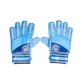 Hy-Pro Man City DELTA Goalkeeper Gloves - Junior (Size 5) Blue