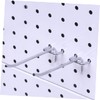ABOOFAN 50Pcs Triangular Hole Board Hooks for Supermarket Shelving Thick