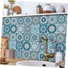 STOBAZA Sturdy PVC Kitchen Tile Decals 48pcs Removable Wall Stickers