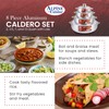 Alpine Cuisine Durable Hot Pot Caldero Set, Versatile for Stew,
