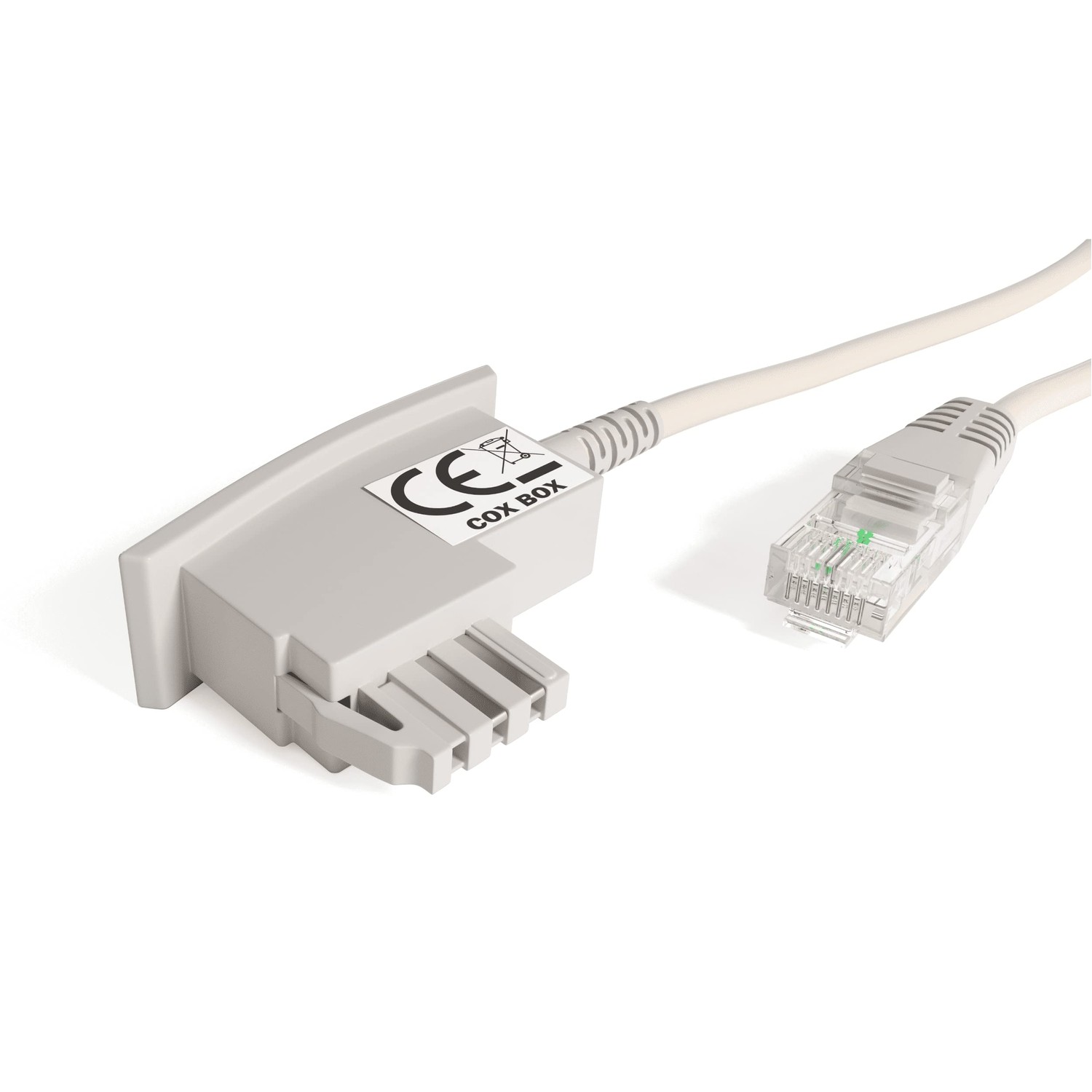 COXBOX 15 m DSL Cable Fritzbox, Speedport, Easybox - TAE Cable RJ45 ...