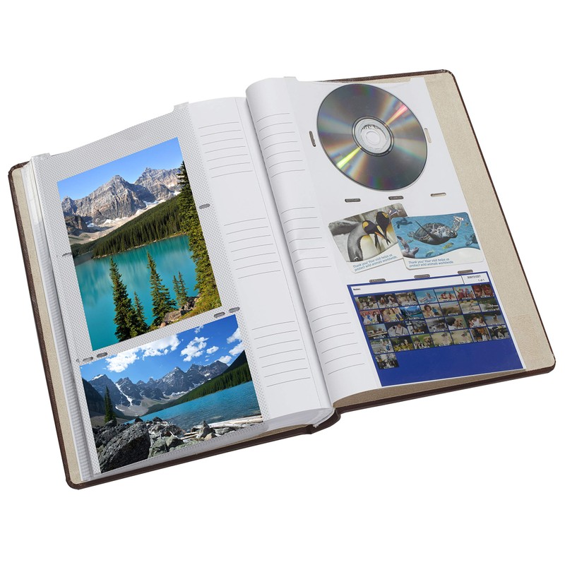 Old Town Bonded Leather Photo Album, 2 Pack (3up, Black)