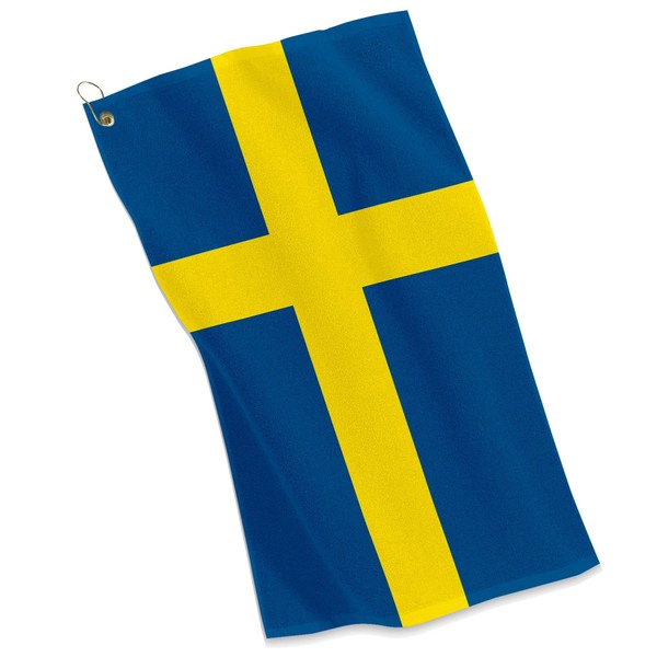 ExpressItBest Golf/Sports Towel - Flag of Sweden - Swedish