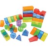 Constructive Playthings Translucent Color Building Blocks, Light Table Manipulatives, 3D