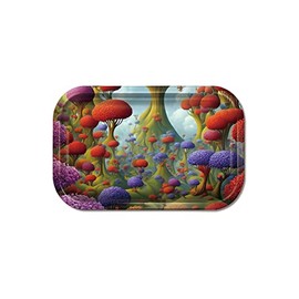 Rolling Tray and 3D Magnetic Lenticular Lid - Mushroom Land (Tray Only)