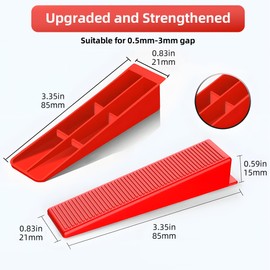 200pcs Reusable Tile Leveling Wedges - Universal Tiles Leveler Wedges, Positioning Wedge for Ceramic & Marble Floor Wall Installation