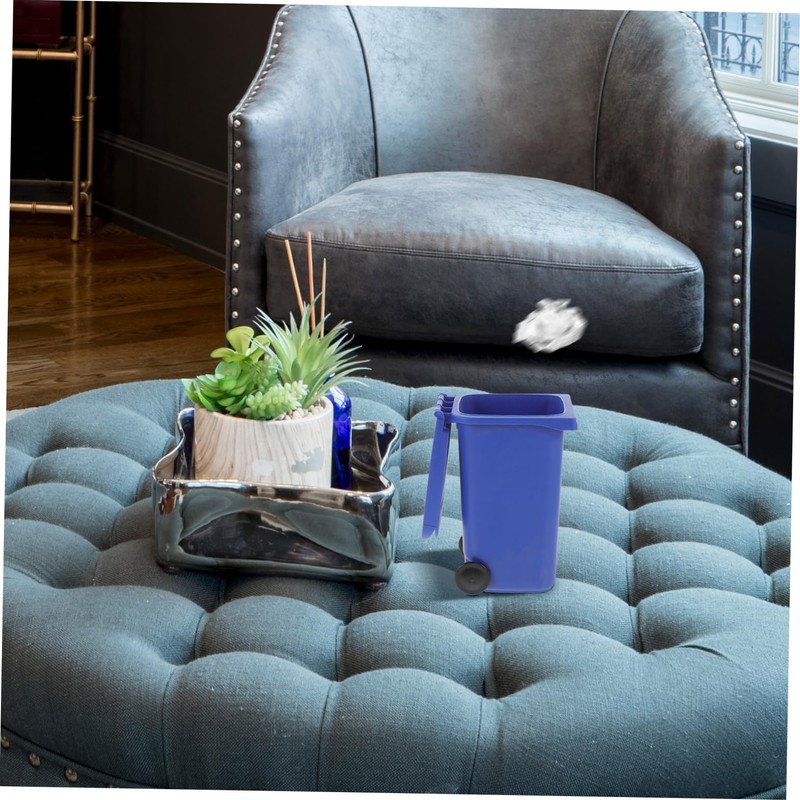 Operitacx Miniature Desk Trash Bin Multifunctional Wastebasket for Home and