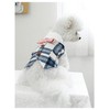 MAKEMECHIC Plaid Bow Asymmetrical Pet Clothes Collared Button Cute Comfort