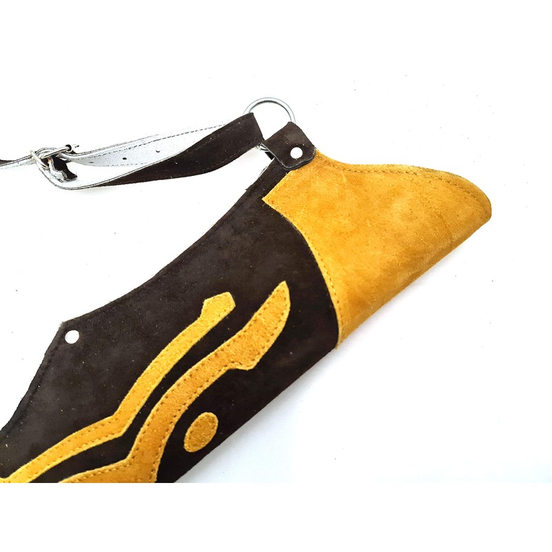 starlingukpk Quality Traditional Archery Suede Leather Archery Quiver.