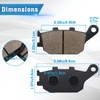 Yerbay Rear Brake Pads for Honda CBF1000 2006-2015/ CRF 1000