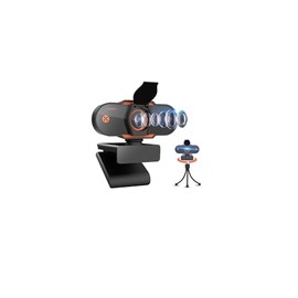 Webcam, Camara Web 2K con Micrófono, HD 1080p, Enfoque Automático, Plug＆Play, con Cubierta de Privacidad, USB para PC/Mac/Laptop, Camara para Computad