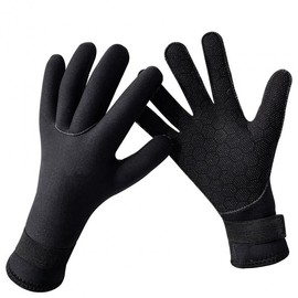 Diving Gloves for Scuba, Freediving & Fishing (A10) For Women 3mm Black+L 3ea