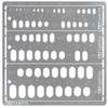Tamiya 74154 Craft Tool Series No. 154 Modeling Template (Oval