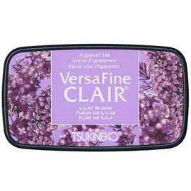 Tsukineko VF-CLA-103 VersaFine Clair Ink Pad, Purple, Lilac Bloom, Large Opaque, Waterproof, Resistant to Fading Embossing, Pad Size: 7.6 x 3.5 cm
