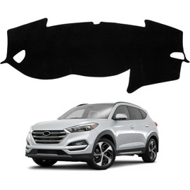 Tapete Cubierta para Tablero Compatible con Hyundai Tucson 2016-2018 Tapete Cubierta Interior del Automóvil Tablero Antideslizante Parasol Protector contra Resplandor y Rayos UV Accesorios de Ajuste
