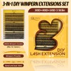 QUEWEL 280 Pieces Eyelash Extensions Set, 30 + 40 +