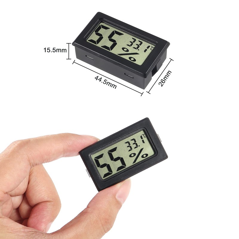 4 Pack Mini Thermometer Hygrometer Digital Electronic Temperature Humidity Meter