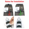 TTCR-II Window Switch Button Cover Compatible with W205, 1Pc Window
