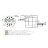 Brushless Motor Adjustable Speed CW/CCW DC12V with Bracket for Measuring