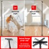 10FT Dust Barrier Poles Kit,Spring Retractable Zipper Wall Poles for