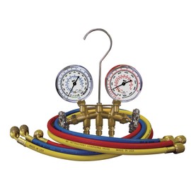 MASTERCOOL (33636 Brass HVAC Gauge Set for R12/R22/R502 Refrigerant