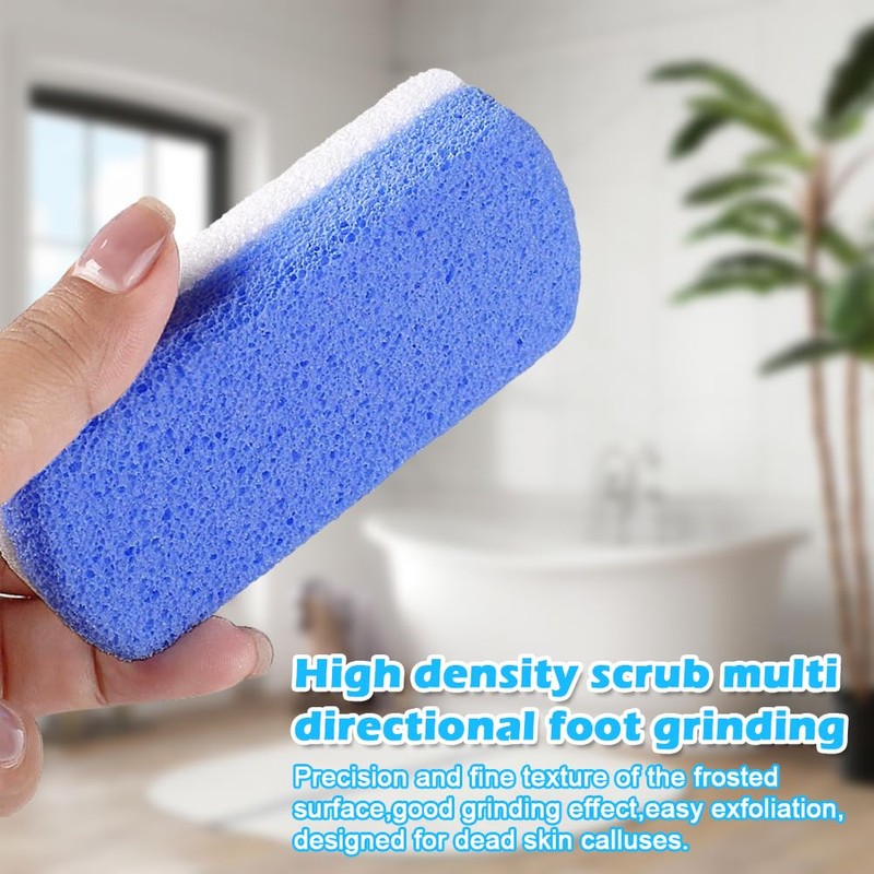 2 Pcs Glass Pumice Stone for Feet,Durable Callus Remover &