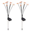 2Set Solar Bee Garden Lights IP65 Waterproof 8 LED Decorative