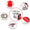 3" Leveling Plate Caster Wheels with Adjustable Anti-Vibration Leveling Foot