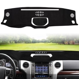 auovo Dashboard Cover Mat Compatible with Toyota Tundra 2014 2015 2016 2017 2018 2019 2020 2021 Anti-Slip Dash Cover Dash Carpet Cover Sunshield Protector