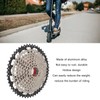 10 Speed Cassette Flywheel Aluminum Alloy 12‑50T Hollow Design Silent