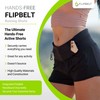FlipBelt Pantalones Cortos Unisex para Correr, Pantalones para Correr., Carbon,