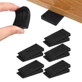 JAZOKA 10 Pcs Plastic Wedges, Levelling Feet Shims, Glazing Packers Spacers, Non-Slip Flexible Levelers Pads Rubber Feet for Furniture, Table feet, Chairs, Cabinets