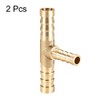 sourcing map Hose Reducer Barb Connection T-shaped 3-Way Connector 8
