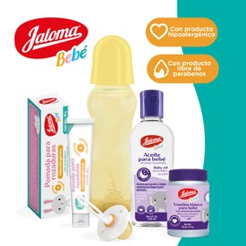 Jaloma | Kit de Bienvenida para Recién Nacido, Con productos para la Humectación de la Piel, 6 piezas
