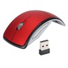 Folding Mouse, 2.4G Arc Mouse with USB Receiver, 1600DPI Adjustable