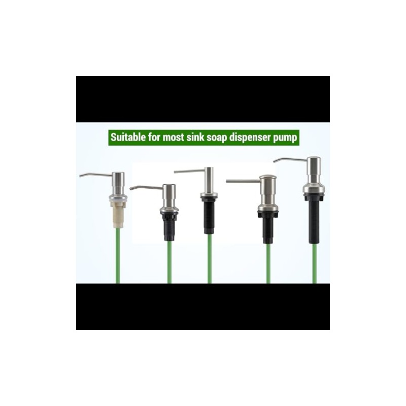 Sink Soap Dispenser Extension Tube kit with Upgraded Check Valve,