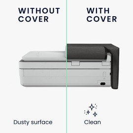 kwmobile Dust Cover Compatible with HP Envy 6420e / Envy 6455e - Printer Case - Fabric Protector Cover - Dark Grey