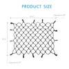 MICTUNING Cargo Nets, 6mm 47" x 36" Heavy Duty Latex