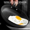 LAMFO Non Stick Frying Pans, 8" Honeycomb Long-Lasting Cast Iron