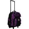 Transworld Roll-Away 22-inch Deluxe Rolling Backpack (Black/Purple)